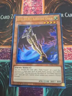 Yugioh Evil HERO Adusted Gold LDS3-EN025 Ultra Rare 1st Edition Near Mint - Image 1
