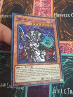 Yugioh Archfiend Empress LDS3-EN007 Blue Ultra Rare 1st Edition Near Mint - Image 2