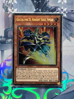 LDS3-EN137 Giltia the D. Knight Soul Spear Ultra Rare LTD Ed SEALED YuGiOh TCG - Image 1