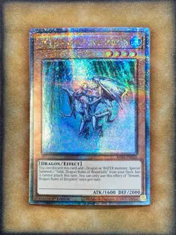 Yugioh Stream, Dragon Ruler of Droplets RA03-EN255 Quarter Century Rare 1st NM - Image 1