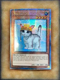 Yugioh Rescue Cat RA02-EN001 Quarter Century Rare FET Art 1st Ed NM - Image 1