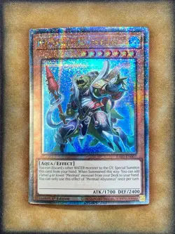 Yugioh Mermail Abyssteus RA03-EN007 Quarter Century Rare 1st Ed NM - Image 1