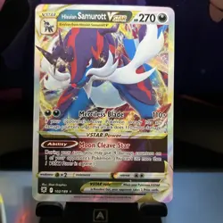 Pokemon TCG Hisuian Samurott VSTAR Astral Radiance Holo Ultra Rare Card 102/189 - Image 1