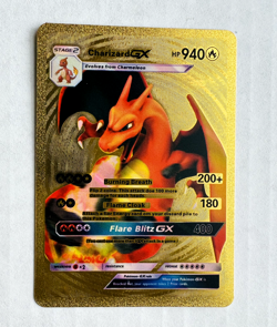 Charizard GX Gold Foil Card - Image 1