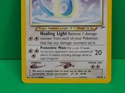 Pokemon TCG Neo Destiny Light Dragonair 22/105 Rare Card 2002 LP - Image 3