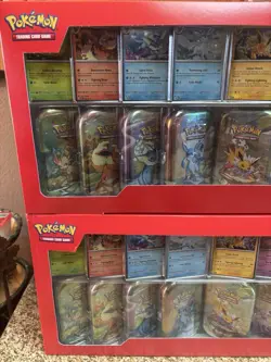 Lot of 2 Costco Pokemon Prismatic Evolutions 8 Mini-Tin Bundles w/ Promo Cards - Image 4