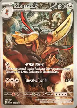 Kingambit 130 Sv: Scarlet & Violet Promo Cards Holo NM - Image 1
