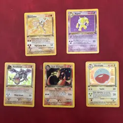Pokemon TCG First Edition Holo Card Lot - Image 1