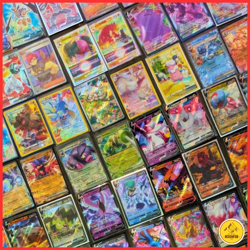 Pokemon Card Lot 100 OFFICIAL TCG Cards + Ultra Rare VMAX GX EX VSTAR V FULL ART - Image 1