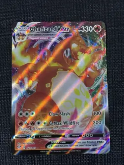 Pokemon Holo Charizard VMAX Darkness Ablaze Ultra Rare Full Art 020/189 NM Card - Image 1