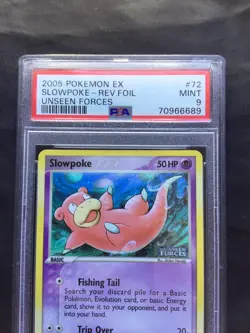Pokemon Cards: EX Unseen Forces Reverse Holo: Slowpoke 72/115 PSA 9 - Image 3