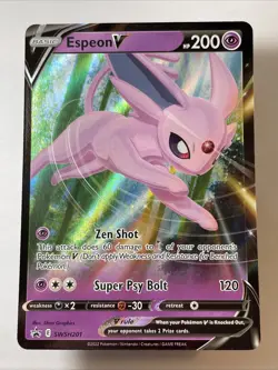 Espeon V SWSH201 - SWSH: Sword & Shield Promo Cards Holo (NM++) - Image 1