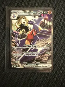 Pokemon TCG Cynthia's Garchomp EX Holo Card 232/182 Sv10: Destined Rivals - Image 1