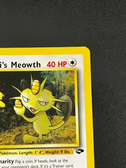 Giovanni's Meowth 43/132 - Gym Challange Vintage WOTC Pokemon TCG Card LP - Image 4