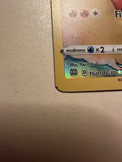 Pokemon Card - Flareon TG01/TG30 Trainer Gallery MISCUT ALIGNMENT DOT ERROR 3A - Image 4
