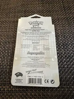 Pokemon TCG 2002 Aquapolis Unopened BLISTER PACK on Card RARE Collectible - Image 2