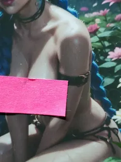 1/1 Only 1 Made Jinx Arcane League Legends Spicy Lonestar Customs Waifu Card - Image 3