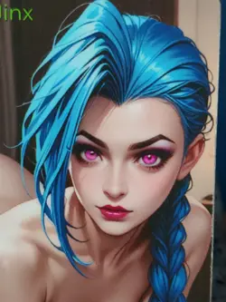 1/1 Only 1 Made Jinx Bed Arcane League Legends Spicy Lonestar Customs Waifu Card - Image 2