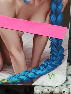 1/1 Only 1 Made Jinx Bed Arcane League Legends Spicy Lonestar Customs Waifu Card - Image 4