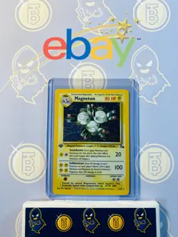Magneton 11/62 1st edition MP Played Fossil Set 1999 Pokemon Card Holo Rare - Image 1