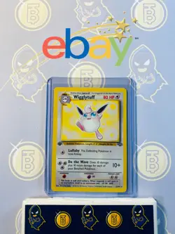 Wigglytuff 32/64 1st Edition LP Jungle Set 1999 Pokemon Card Non-Holo Rare - Image 1