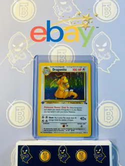 Dragonite 4/62 1st Edition MP/LP Played Fossil Set 1999 Pokemon Card Holo Rare - Image 1