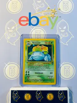 Venusaur 18/130 LP Played Base Set 2 2000 Pokemon Card Holo Rare Holofoil - Image 1