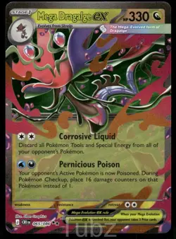 Mega Dragalge ex 065/086 Holo Double Rare Chaos Rising Pokemon Near Mint - Image 1