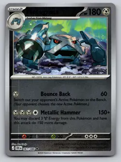 Metagross 061/086 Uncommon ME04: Chaos Rising Pokemon Reverse Holo Near Mint - Image 1