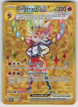 Cinderace ex 163 Holo Promo Scarlet & Violet Promo Pokemon Near Mint - Image 1