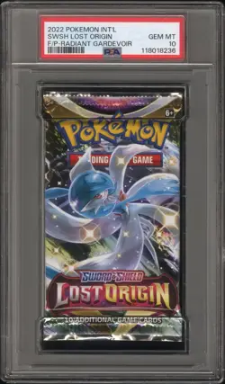 2022 POKEMON SWORD & SHIELD LOST ORIGIN BOOSTER PACK GARDEVOIR ART PSA 10 - Image 1
