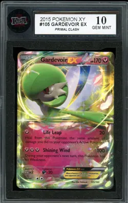 2015 Pokemon Primal Clash #105 Gardevoir EX KSA 10 Gem Mint - Image 1