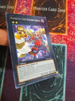 Yu-Gi-Oh! Number 64: Ronin Raccoon Sandayu SHSP-EN051 Rare 1st Edition MP - Image 2