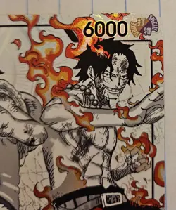 Bandai Luffy & Ace Leader ST30-001 Foil English One Piece - Image 5