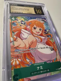 One Piece TCG JPN Nami CGC 10 Pristine, Promo P-102, 2025 - Image 2