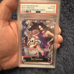One Piece Boa Hancock OP07-038 PSA Magazine Exclusive Holo Promo PSA 10 - Image 1