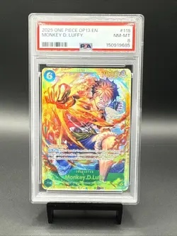2025 One Piece OP13 EN Monkey D Luffy #118 PSA 8 CARRYING ON HIS WILL - Image 1