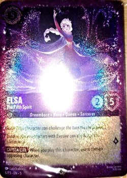 New SEALED Elsa The Fifth Spirit 6/P3 "Glitter Foil" Promo Disney Lorcana Frozen - Image 1