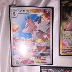 Pokemon TCG 9-Card Lot Holo/Foil ex: Mew, Dragapult, Yanmega, Lycanroc exc.. - Image 2