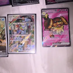 Pokemon TCG 9-Card Lot Holo/Foil ex: Mew, Dragapult, Yanmega, Lycanroc exc.. - Image 5