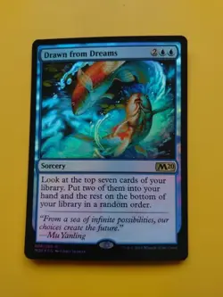 Drawn from Dreams. FOIL Sorcery rare Core Set 2020. M20. MTG Card. - Image 1