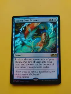 Drawn from Dreams. FOIL Sorcery rare Core Set 2020. M20. MTG Card. - Image 2