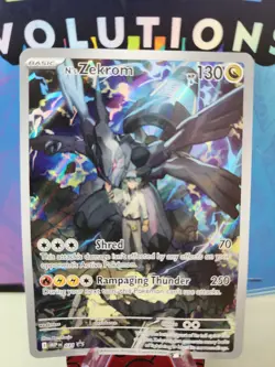 N's Zekrom MEP 031 Promo Full Art Holo Pokemon Card English 2026 DAMAGED - Image 1