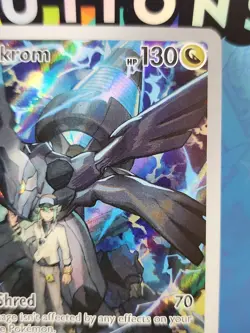 N's Zekrom MEP 031 Promo Full Art Holo Pokemon Card English 2026 DAMAGED - Image 3