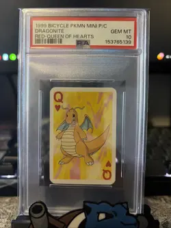 1999 Bicycle POKEMON Mini Playing Cards Dragonite- PSA 10 - Image 1