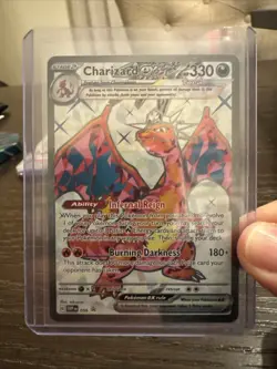 Charizard ex 056 Sv: Scarlet & Violet Promo Cards Holo With Card Holder - Image 1