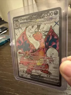Charizard ex 056 Sv: Scarlet & Violet Promo Cards Holo With Card Holder - Image 3