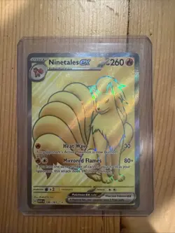 Ninetales EX 2023 Pokemon Scarlet & Violet 151 Ultra Rare Card 186/165 - Image 1