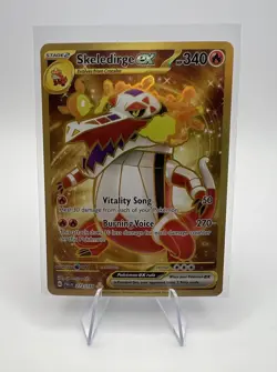 Pokemon Skeledirge ex Gold Hyper Rare 272/193 Paldea Evolved Pokemon Card - Image 1
