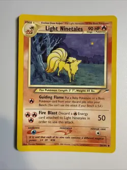 Light Ninetales - Neo Destiny Unlimited 50/105 - Pokemon Card - LP-/MP+ - Image 1